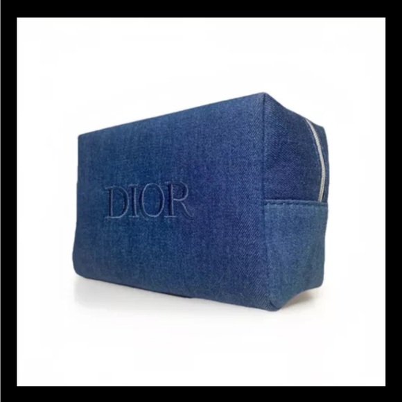 Christian DIOR Beauty Empty Denim Cosmetic Pouch Bag Limited Edition 2024 - Picture 5 of 12
